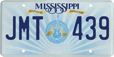 MS license plate JMT439