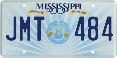 MS license plate JMT484
