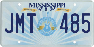 MS license plate JMT485