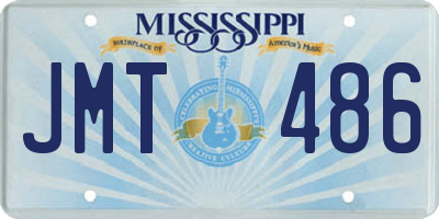 MS license plate JMT486