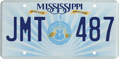 MS license plate JMT487