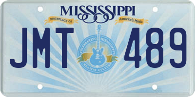 MS license plate JMT489