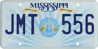 MS license plate JMT556