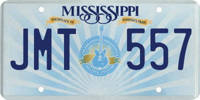 MS license plate JMT557