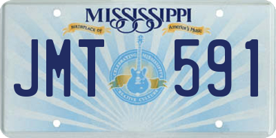 MS license plate JMT591
