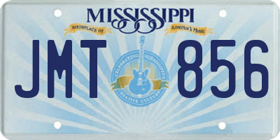 MS license plate JMT856
