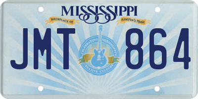 MS license plate JMT864