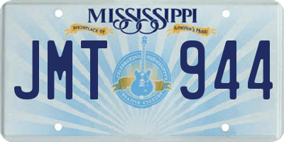 MS license plate JMT944