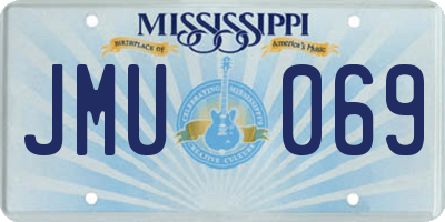 MS license plate JMU069