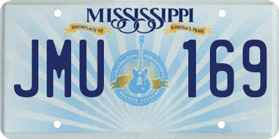 MS license plate JMU169