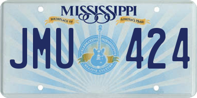 MS license plate JMU424