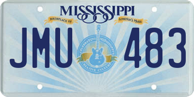 MS license plate JMU483