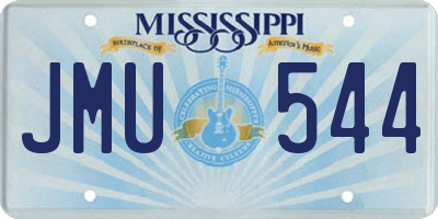 MS license plate JMU544