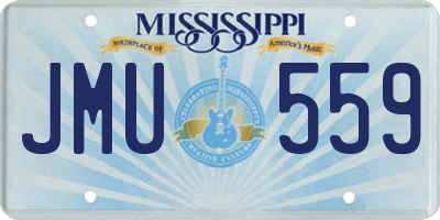 MS license plate JMU559