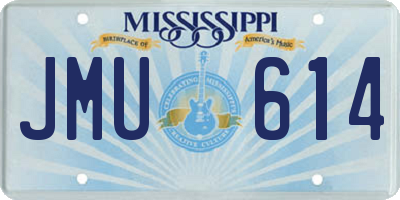 MS license plate JMU614