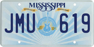 MS license plate JMU619