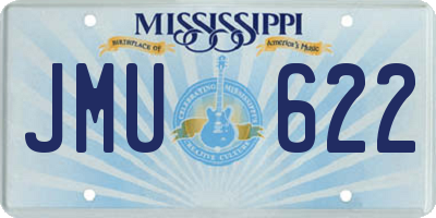 MS license plate JMU622