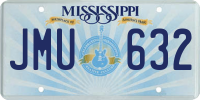 MS license plate JMU632