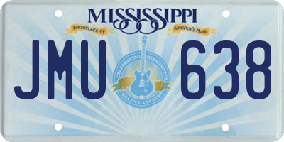 MS license plate JMU638
