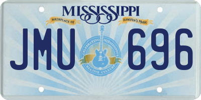 MS license plate JMU696