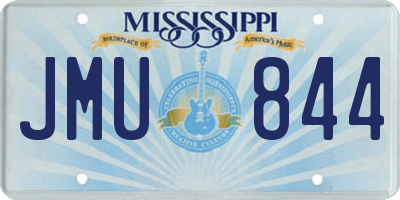 MS license plate JMU844