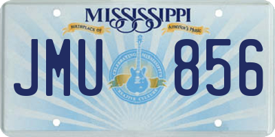 MS license plate JMU856