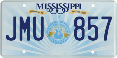 MS license plate JMU857