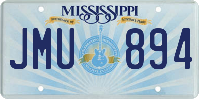 MS license plate JMU894