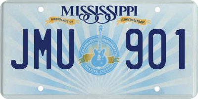 MS license plate JMU901