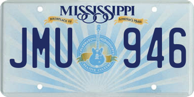 MS license plate JMU946