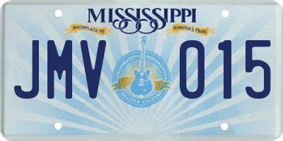 MS license plate JMV015