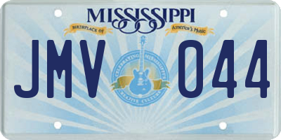 MS license plate JMV044