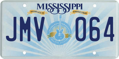 MS license plate JMV064
