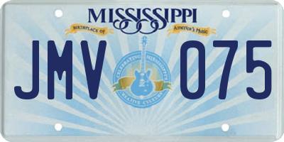 MS license plate JMV075