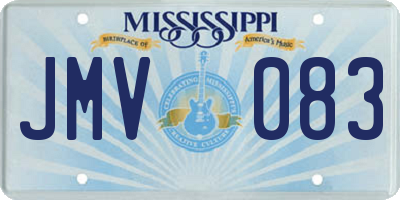 MS license plate JMV083