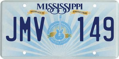 MS license plate JMV149