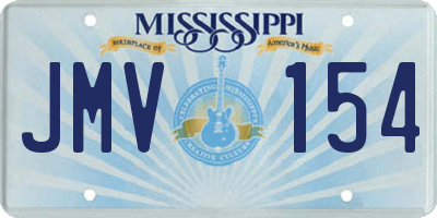 MS license plate JMV154