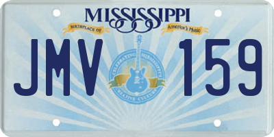 MS license plate JMV159