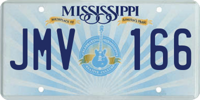 MS license plate JMV166