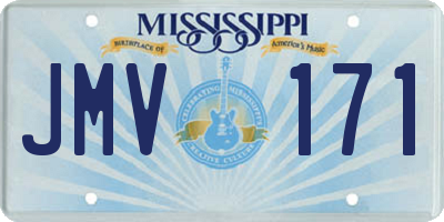 MS license plate JMV171