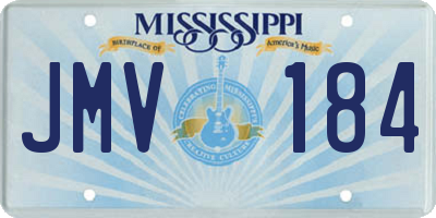 MS license plate JMV184