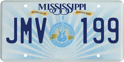 MS license plate JMV199
