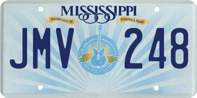 MS license plate JMV248