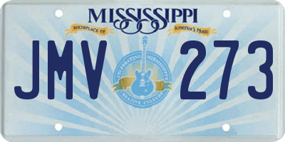 MS license plate JMV273