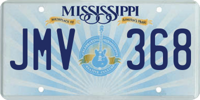 MS license plate JMV368