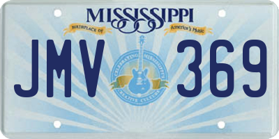 MS license plate JMV369