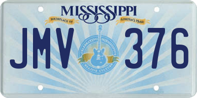 MS license plate JMV376