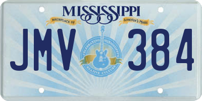 MS license plate JMV384