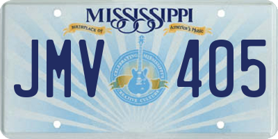 MS license plate JMV405