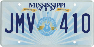 MS license plate JMV410